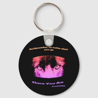 Porte-clés Citation Inspirationnelle des yeux intenses