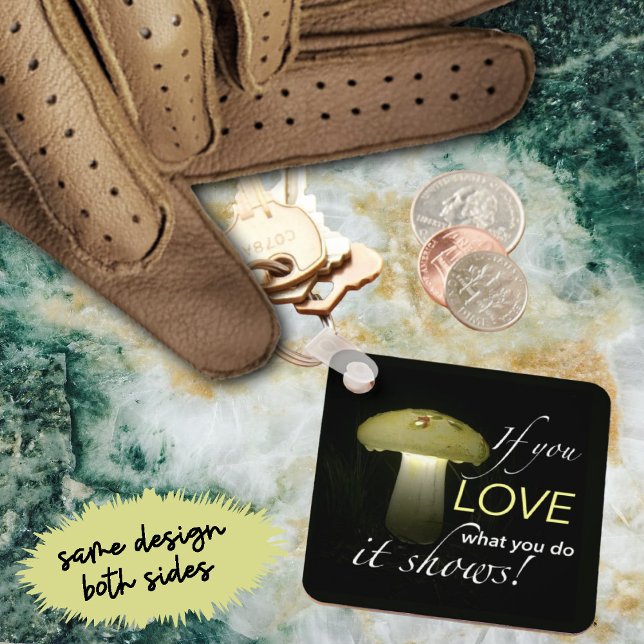 Porte-clés Citation Inspirationnelle Lumière Solaire Du Champ (keychain same design both sides)