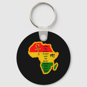 Porte-clés citation junenth africain ankh wer