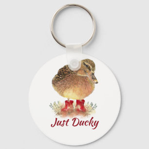 Porte-clés Citation "Just Ducky"
