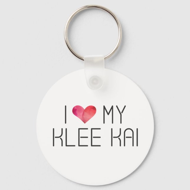 Porte-clés Citation Klee Kai Love (Recto)