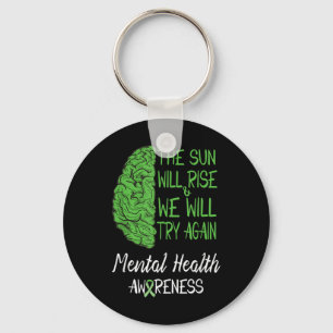 Porte-clés Citation Motivation de sensibilisation à la santé