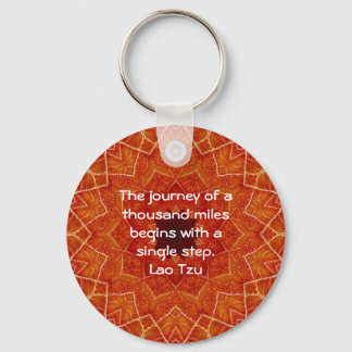 Porte-clés Citation Motivationnelle De La Sagesse Lao Tsu