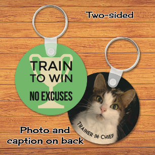 Porte-clés Citation sport train pour gagner la motivation