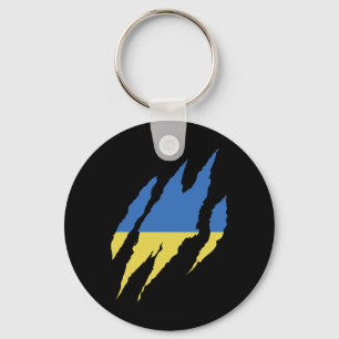 Porte-clés Citation ukrainienne Drapeau ukrainien Chemise ukr