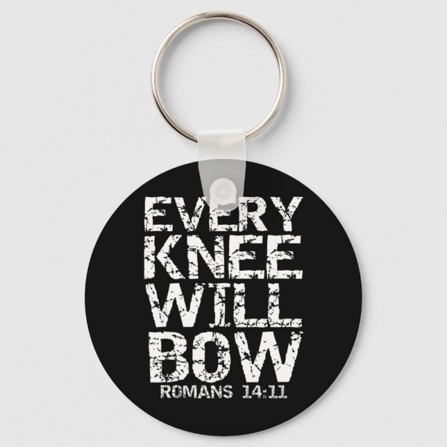 Porte-clés Citation Verse de la Bible chrétienne audacieuse p (Recto)