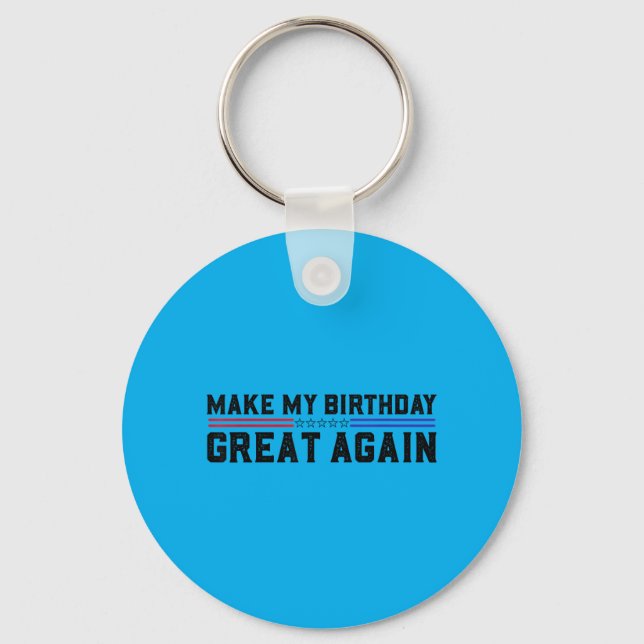 Porte-clés Citations drôles de fête d'anniversaire pour rendr (Recto)