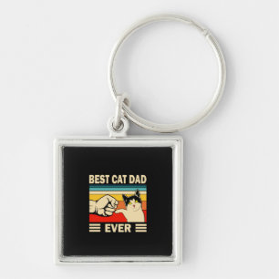 Porte-clés Citations grand-père Meilleur papa de chat