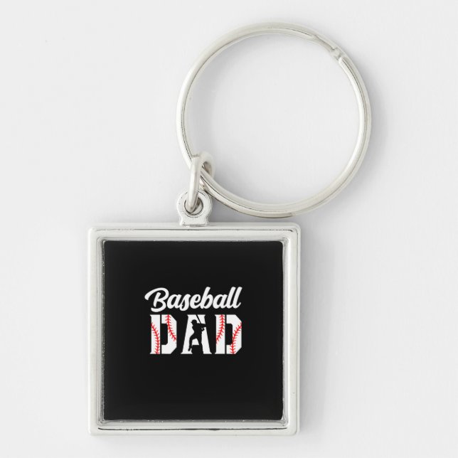 Porte-clés Citations grand-père | Papa du baseball (Devant)