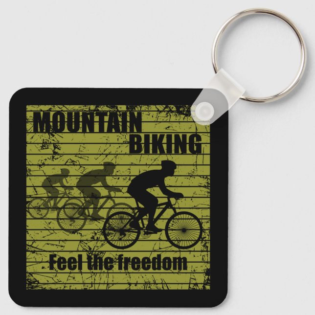 Porte-clés citations inspirantes de cyclisme (Dos)