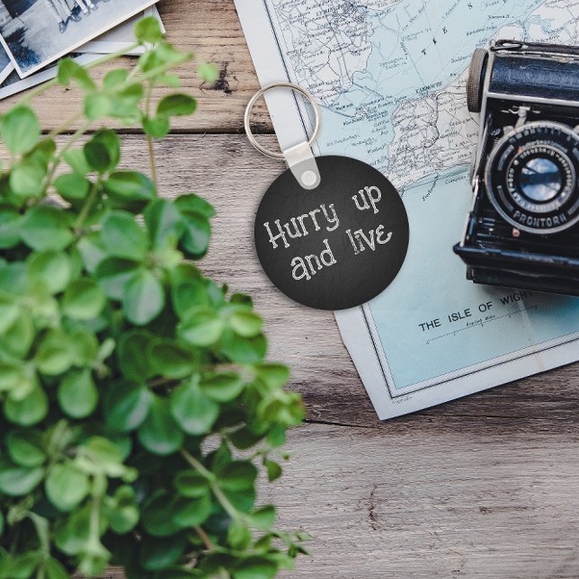 Porte-clés Citer stoïque gris minimaliste (Créateur téléchargé)