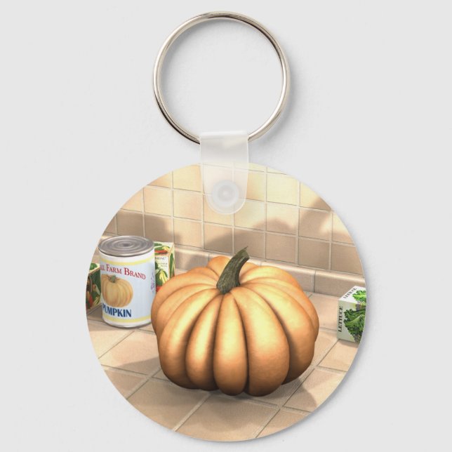 Porte-clés Citrouille de cuisine (Recto)
