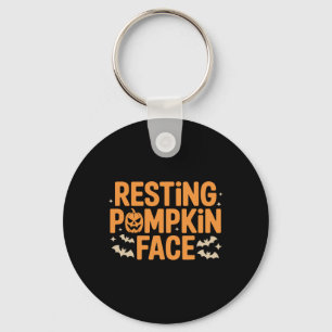 Porte-clés Citrouille de repos Face Bold T Halloween Tee