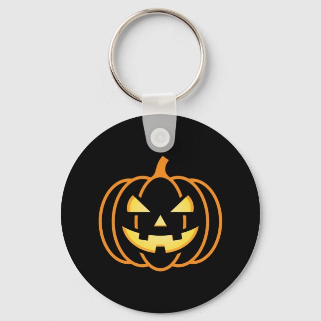 Porte-clés Citrouille d'Halloween classique (Recto)