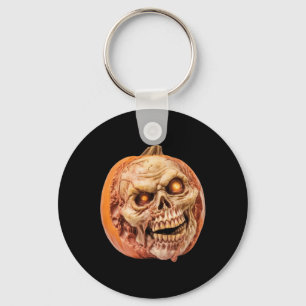 Porte-clés Citrouille d'horreur inspiré par Zombie drôle Hall