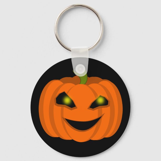 Porte-clés Citrouille effrayante d'Halloween (Recto)