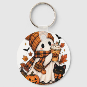 Porte-clés Citrouille Épice Fantôme Cosy Halloween