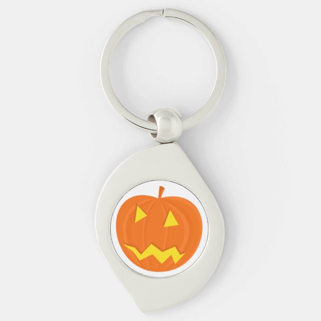 Porte-clés citrouille "HAPPY HALLOWEEN" (Devant)