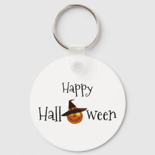 Porte-clés Citrouille Happy Halloween personnalisé