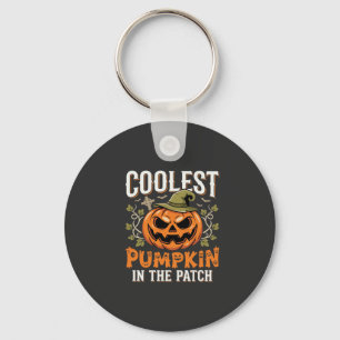 Porte-clés Citrouille la plus cool du patch design Halloween