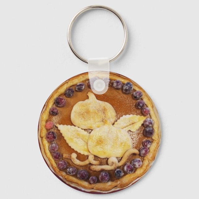 Porte-clés Citrouille Pie Food Photo (Recto)