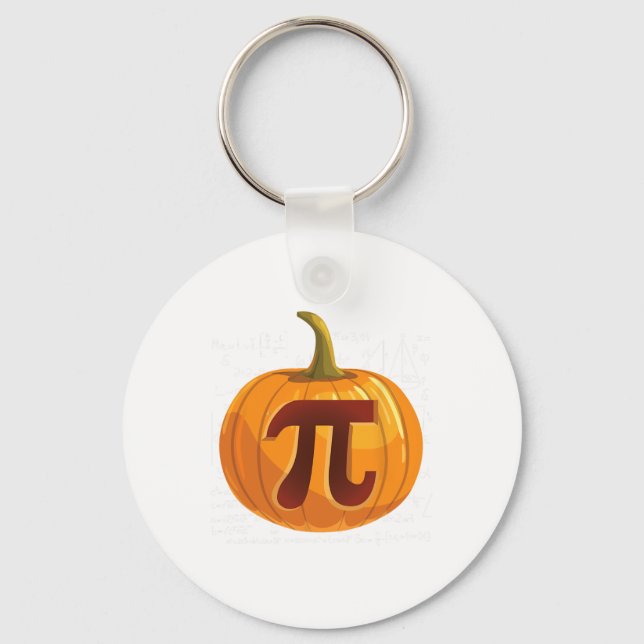 Porte-clés Citrouille Pie Math Fun Halloween Thanksgiving Pi  (Recto)