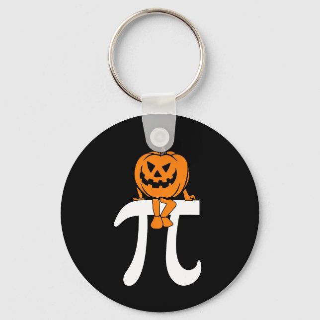 Porte-clés Citrouille Pie Math Funny Halloween Thanksgiving P (Recto)