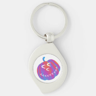 Porte-clés Citrouille psychédélique Porte - clé cardiaque