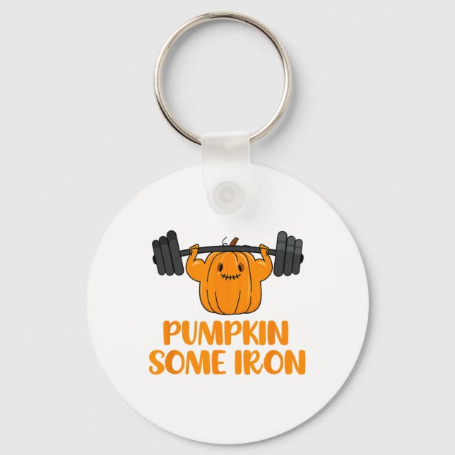 Porte-clés Citrouille Un Peu De Fun Halloween Gym Entraînemen (Recto)