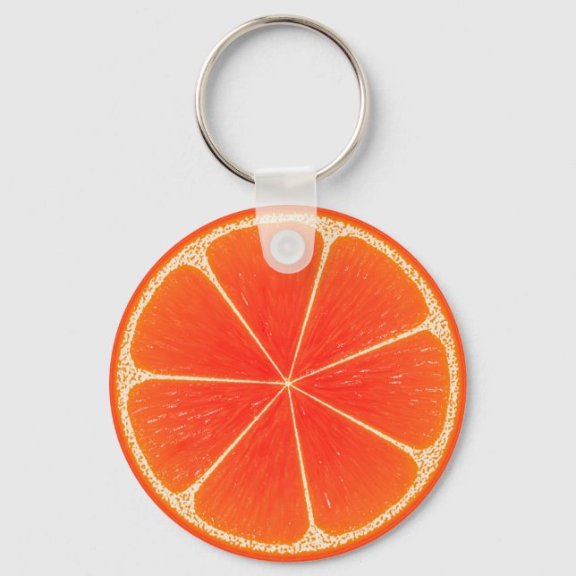 Porte-clés Citrus Blood Orange Fruit Slice (Recto)