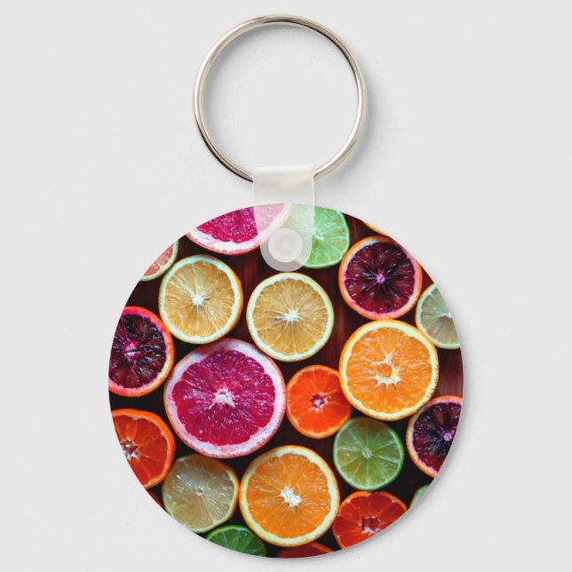 Porte-clés Citrus Dream Lemon Lime Orange Fruit (Recto)