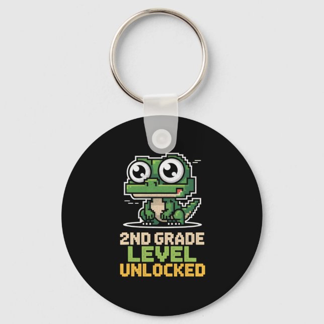 Porte-clés Ck À l'école Lizard Gamer 2e niveau U (Recto)