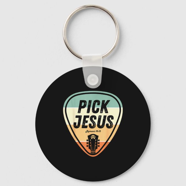 Porte-clés Ck Jesus Shirt Funny Christian Music Guitar Ck Men (Recto)