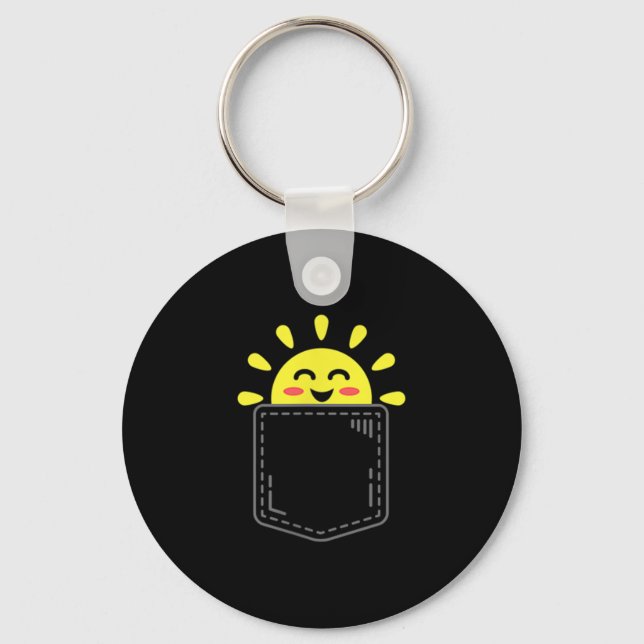 Porte-clés Cket Of Sunshine Happy Summer Sun Motivational Ins (Recto)