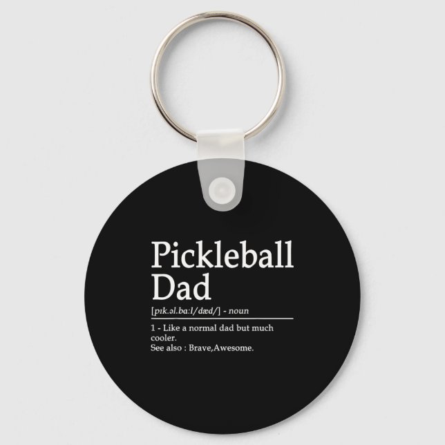 Porte-clés Ckleball Funny Ckleball Dad Quote Definition Fathe (Recto)