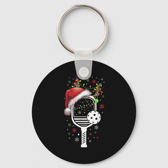 Porte-clés Ckleball Player Christmas Holiday Reindeer Xmas Wo (Recto)