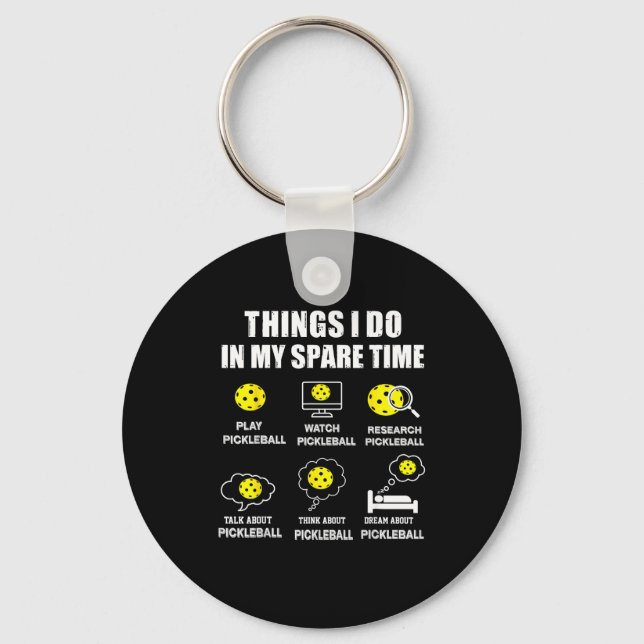 Porte-clés Ckleball Things I Do In My Spare Time, Funny Ckleb (Recto)