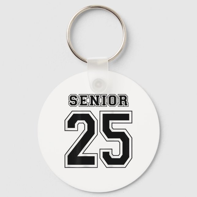 Porte-clés Cl De 2025 Lycée Secondaire 25 Sur La Diplôme De C (Recto)