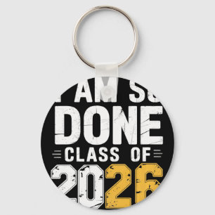 Porte-clés Cl de 2026 J'en ai fini avec la remise des diplôme