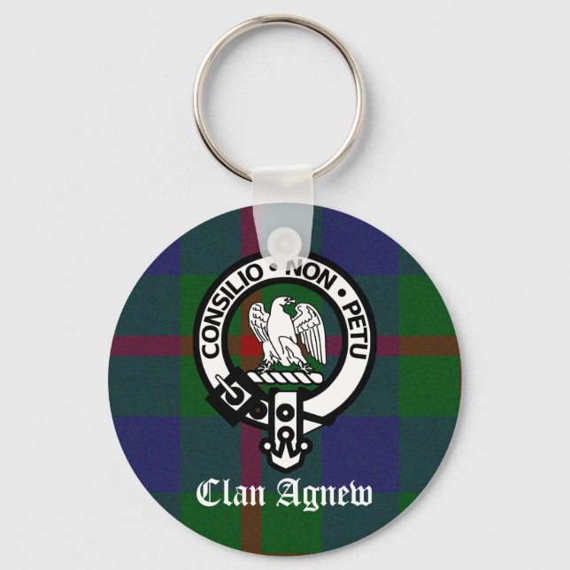Porte-clés Clan Agnew Tartan Crest (Recto)