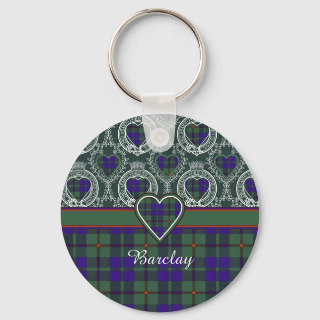 Porte-clés Clan barclay Plaid Scottish tartan (Recto)