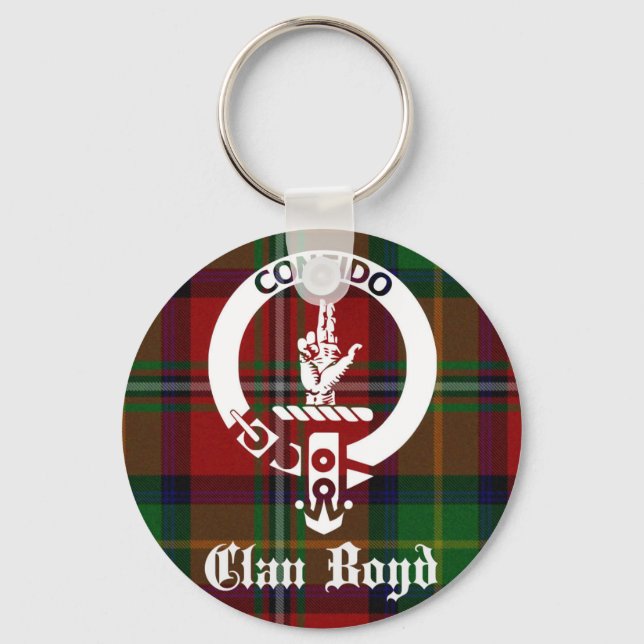 Porte-clés Clan Boyd Crest Tartan (Recto)