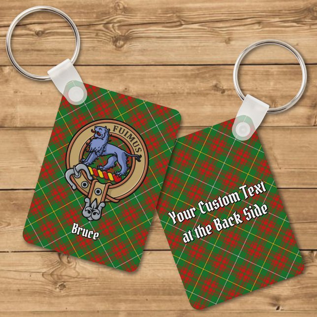 Porte-clés Clan Bruce Crest sur la chasse Tartan (Créateur téléchargé)