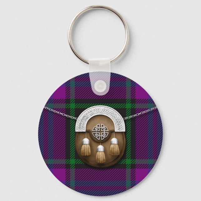 Porte-clés Clan Laird Tartan Et Sporran (Recto)
