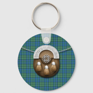 Porte-clés Clan Lockhart Tartan And Sporran