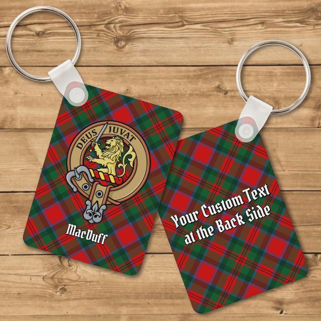 Porte-clés Clan MacDuff Crest sur Tartan (Créateur téléchargé)