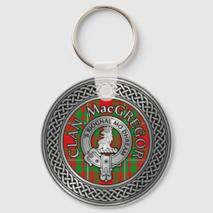 Porte-clés Clan MacGregor Crest & Tartan Knot