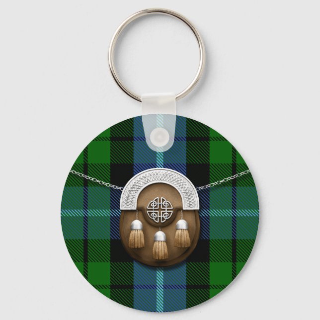 Porte-clés Clan MacIntyre Tartan Et Sporran (Recto)