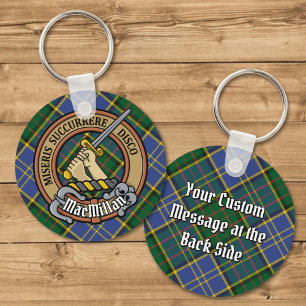 Porte-clés Clan MacMillan Crest sur la chasse Tartan