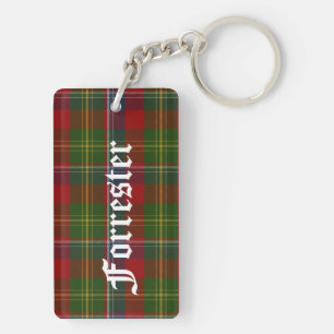 Porte-clés Clan personnalisé Forrester Tartan Plaid Porte - c